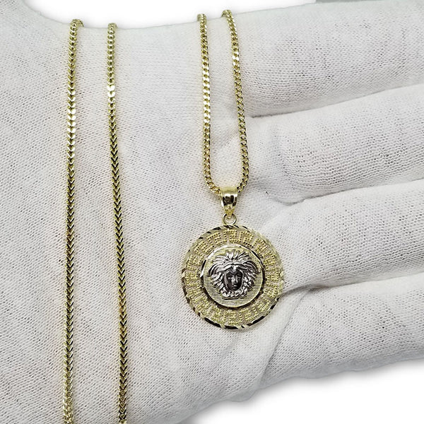 10K en or Torsade 2MM Ronde Versace Collier Homme MNG-286-OR QUEBEC