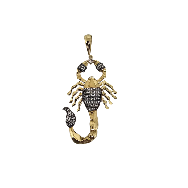 10K Pendentif Homme en or jaune Scorpion MBS_001