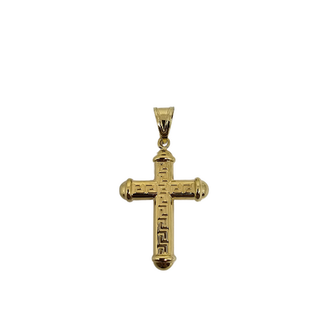 10K Pendentif Homme en or jaune Croix MBS_014