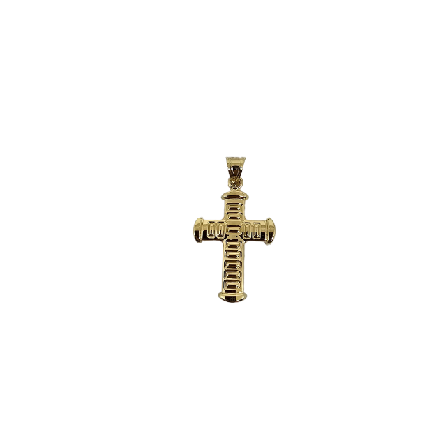 10K Pendentif Homme en or jaune Croix MBS_033