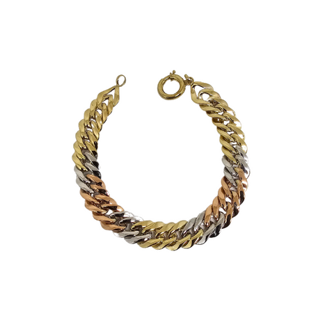 10k Or  10MM   Bracelet 3tons   caren-004