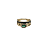 10k Or Meduse vert Bague HRT_04