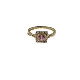 10k Or Bague en pierre rose MBS-1001