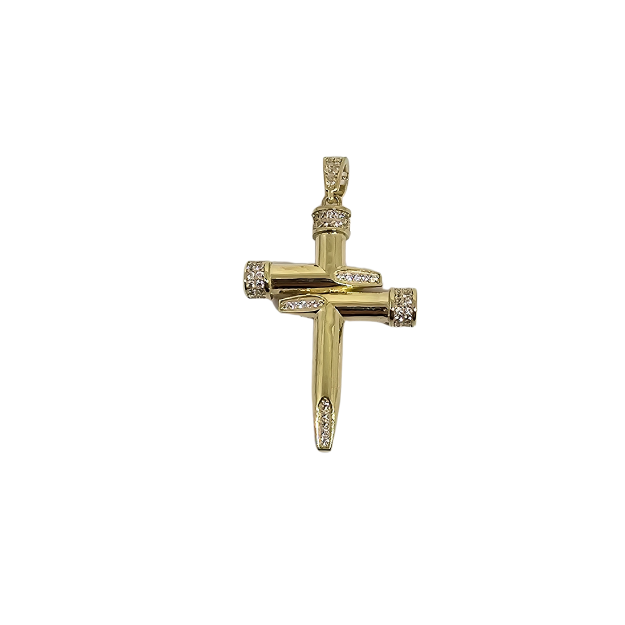 10K OR Pendentif Croix MBS-1055