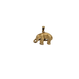 10K Pendentif Elephant  en or jaune