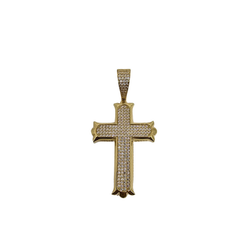 10K Pendentif Homme en or jaune Croix MBS_022