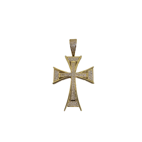 10K Pendentif Homme en or jaune Croix MBS_016