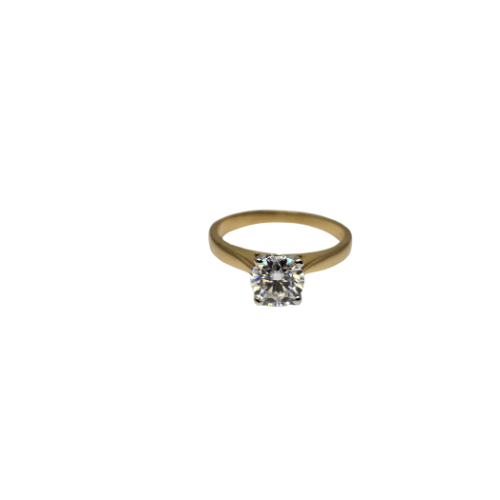 Bague solitaire 1.00ct diamants en or