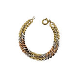 10k Or  10MM   Bracelet 3tons   caren-004