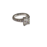 Bague Radiant 3.08ct diamants en or New