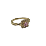 10k Or Bague en pierre rose MBS-1001