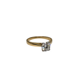 Bague solitaire 1.00ct diamants en or