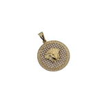 10K Pendentif Homme en or jaune meduse  MBS-1056