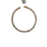 14k Or 4MM  Tenis  Bracelet  en zircone  caren-014