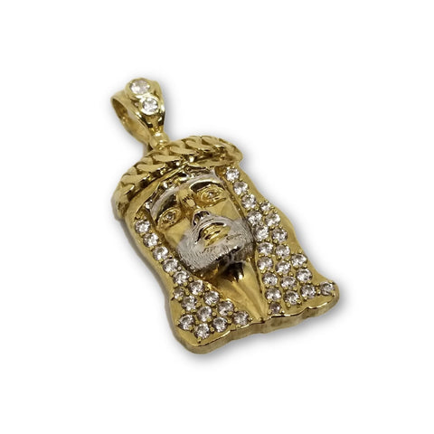 Jesus  m4 en or 10k pour lui style Miami Cuban Link GJP-424