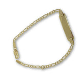 10K Or Jaune Cuban Link Bracelete Bébé BBG-002 - OR QUEBEC 