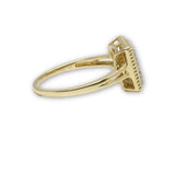 Bague Fiancailles Diamants 14K Or Jaune DRG-037 - OR QUEBEC 