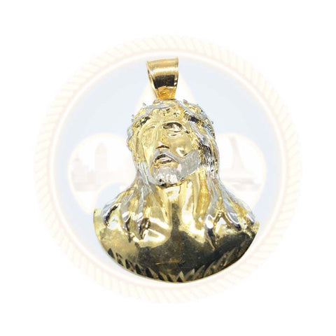 Face de Jésus Pendentif Homme Or Jaune10K GJP-027 - OR QUEBEC 