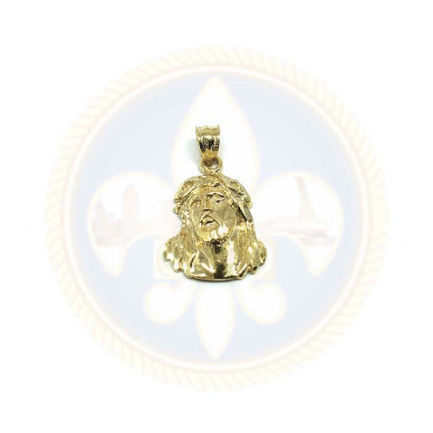 Tête de Jésus Pendentif Homme Or Jaune 10K GJP-031 - OR QUEBEC 