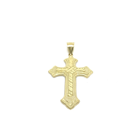 Croix Pendentif Homme 10K en Or Jaune GPA-029 - OR QUEBEC 