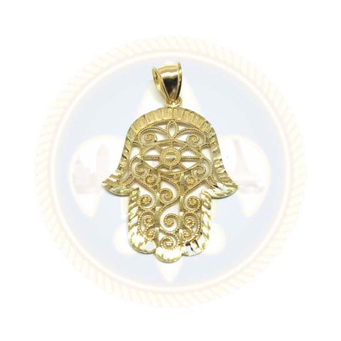 Mains De Fatima 10K or Jaune Pendentif Homme L MPG-412 - OR QUEBEC 